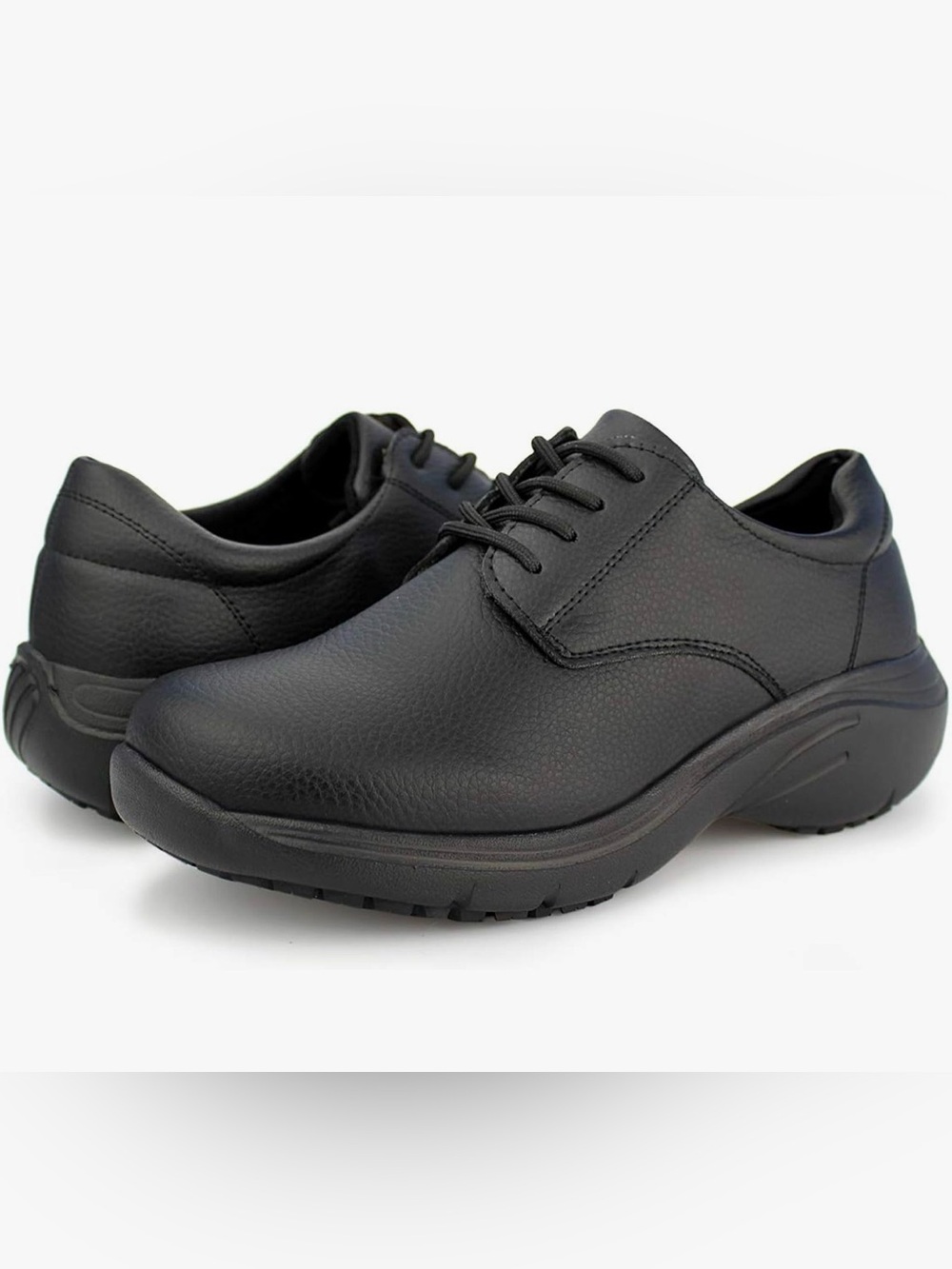 Hawkwell Black Leather Lace-Up Derbys